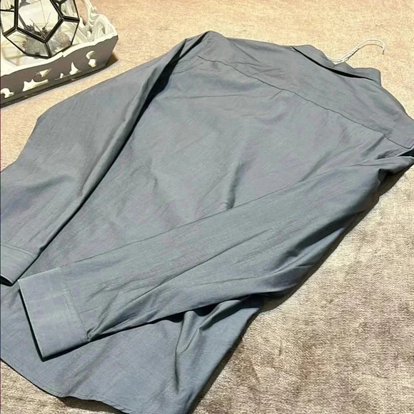 NWOT Calvin Klein Steel Gray Button Down Shirt - Size XL - Picture 6 of 6
